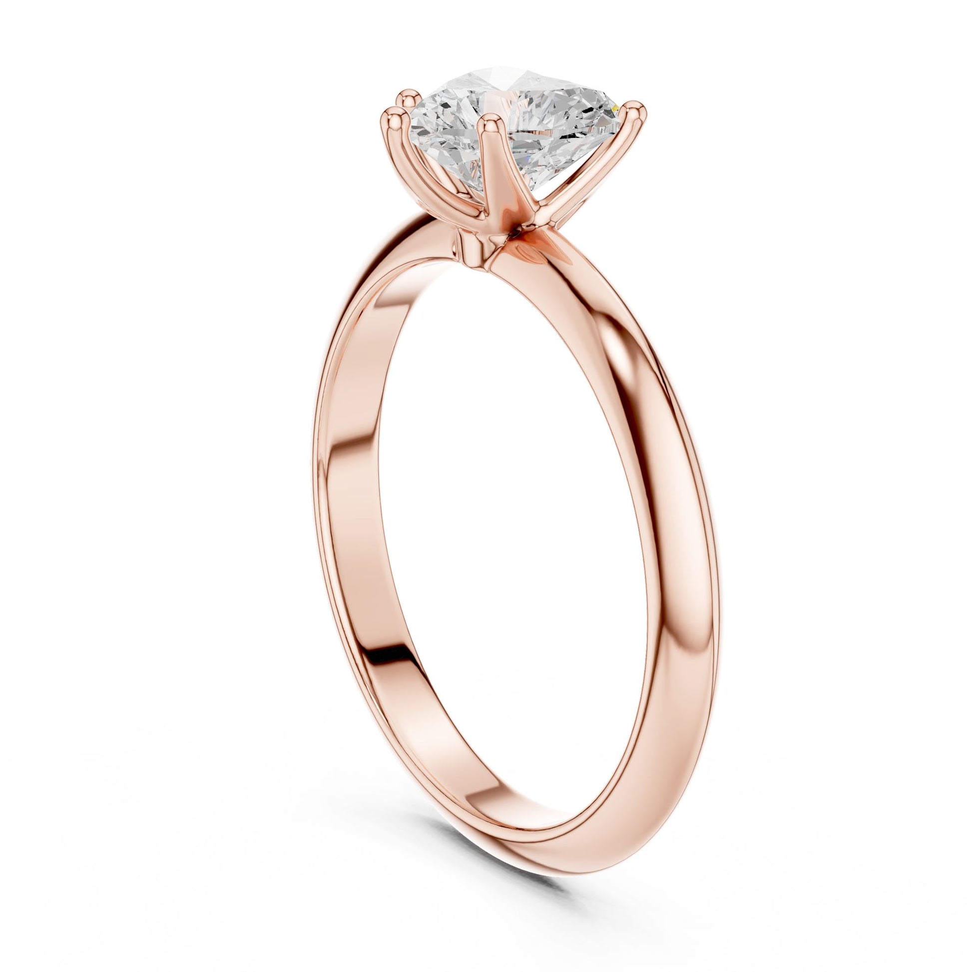Heart Lab Grown Diamond Solitaire Engagement Ring