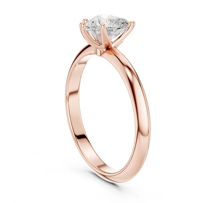 Heart Lab Grown Diamond Solitaire Engagement Ring