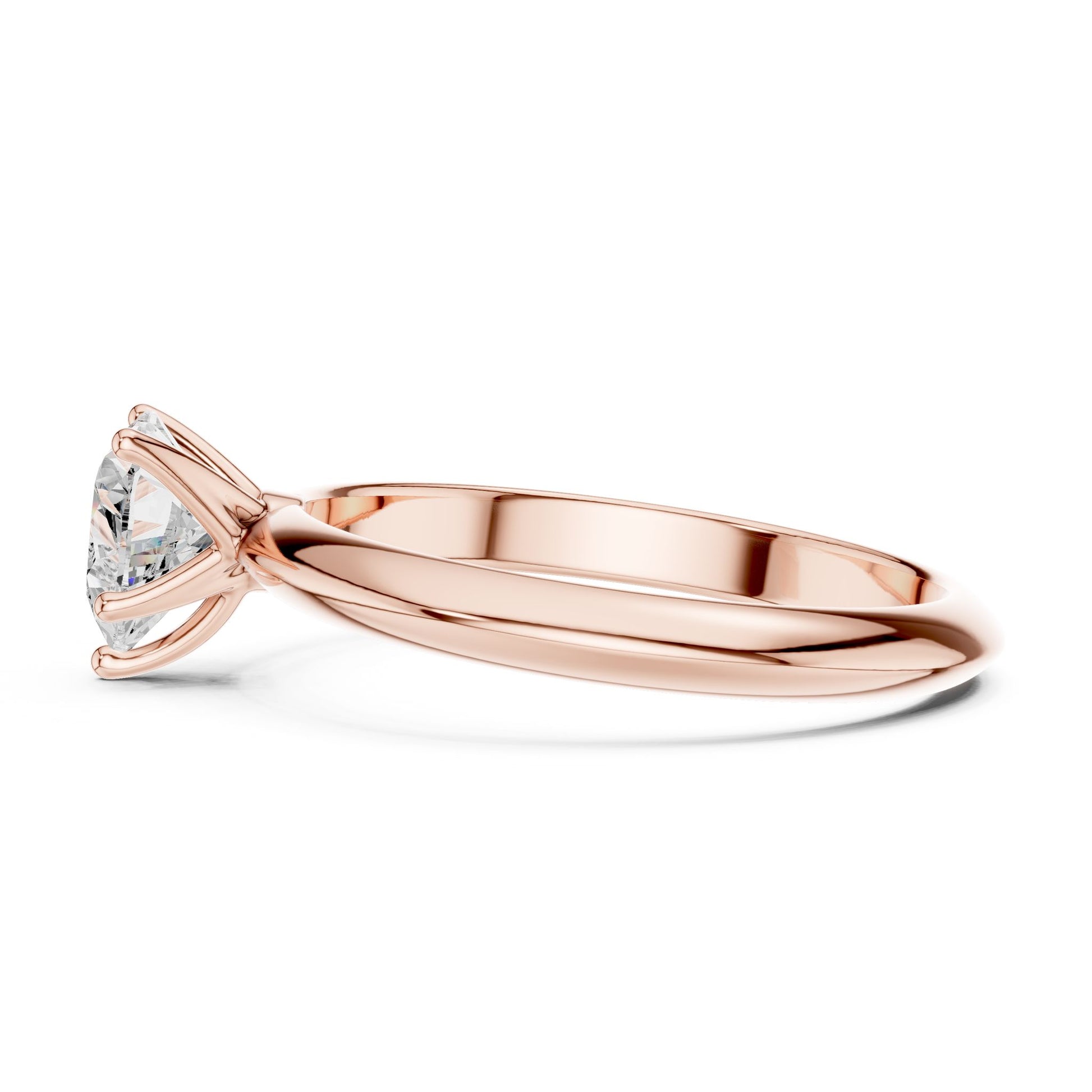 Heart Lab Grown Diamond Solitaire Engagement Ring