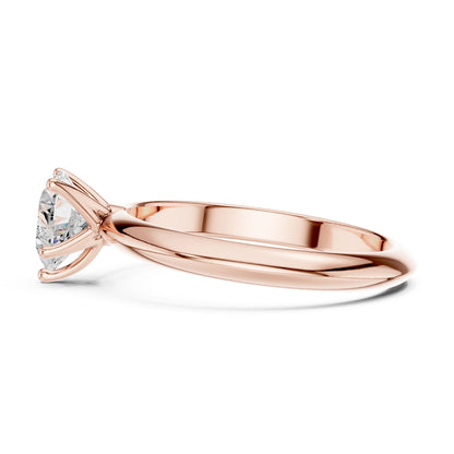 Heart Lab Grown Diamond Solitaire Engagement Ring