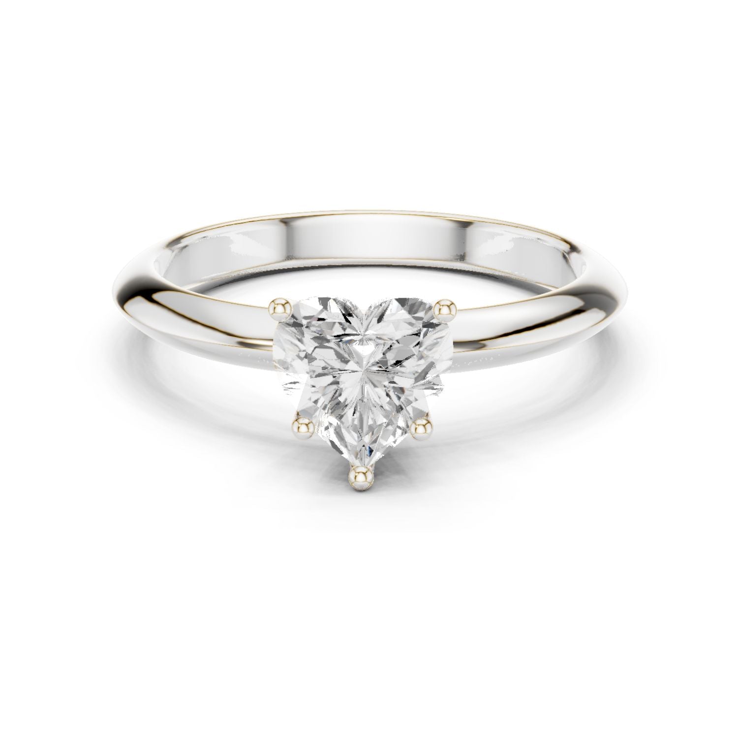 Heart Lab Grown Diamond Solitaire Engagement Ring