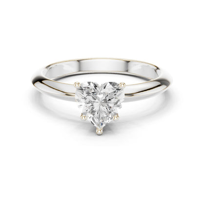 Heart Lab Grown Diamond Solitaire Engagement Ring