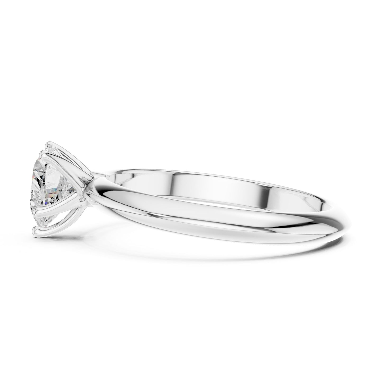 Heart Lab Grown Diamond Solitaire Engagement Ring