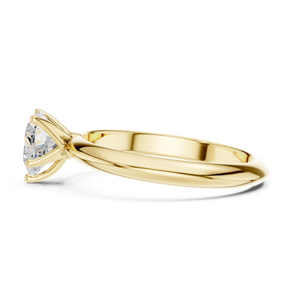 Heart Lab Grown Diamond Solitaire Engagement Ring