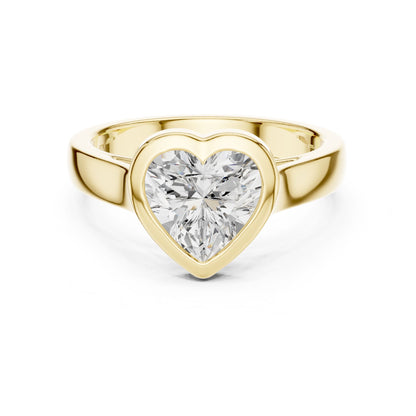 Heart Lab Grown Diamond Solitaire Engagement Ring