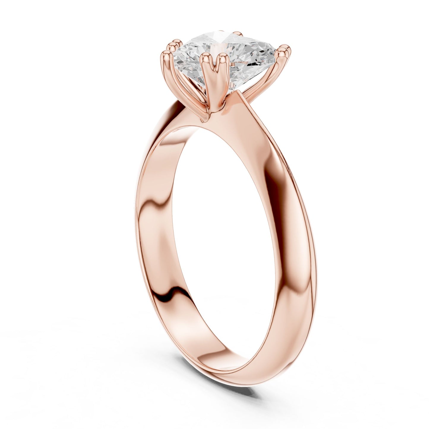 Heart Lab Grown Diamond Solitaire Engagement Ring