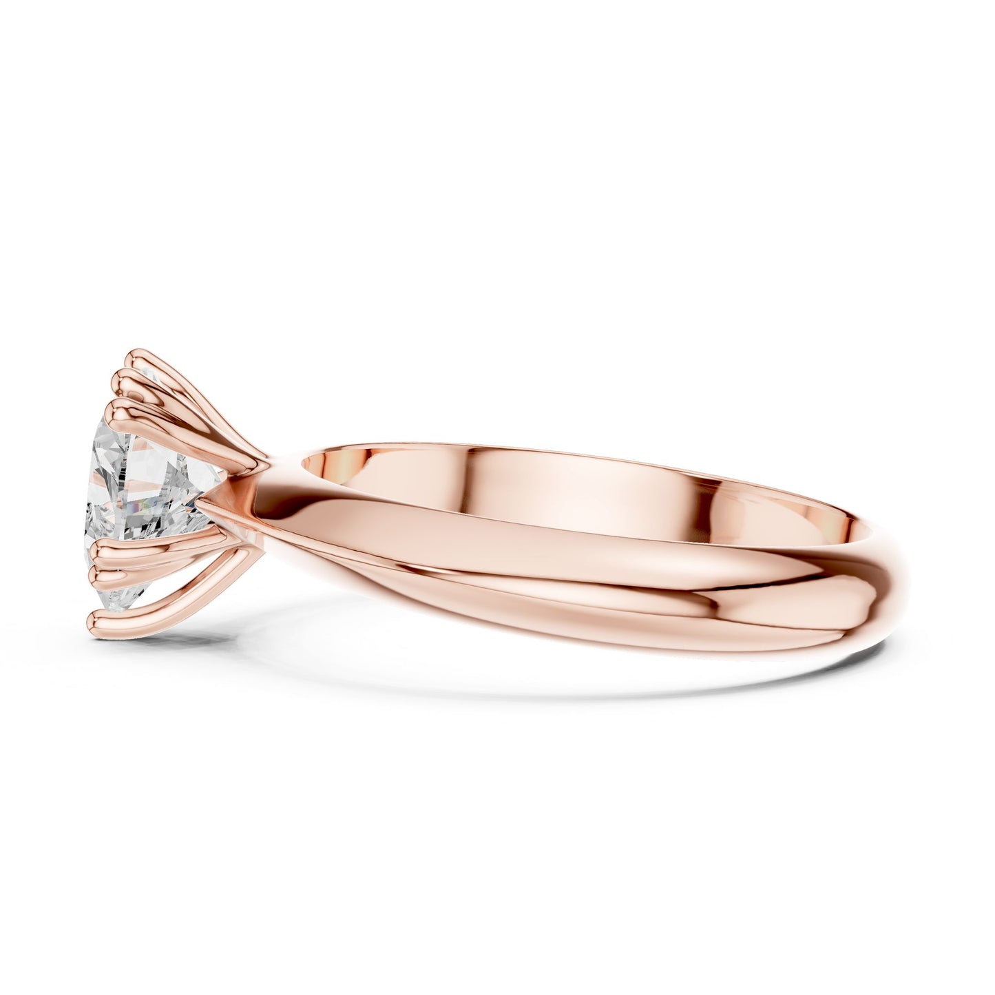 Heart Lab Grown Diamond Solitaire Engagement Ring