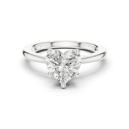 Heart Lab Grown Diamond Solitaire Engagement Ring