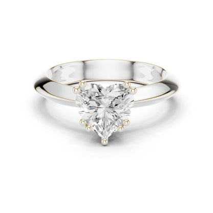 Heart Lab Grown Diamond Solitaire Engagement Ring