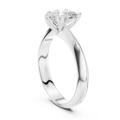 Heart Lab Grown Diamond Solitaire Engagement Ring
