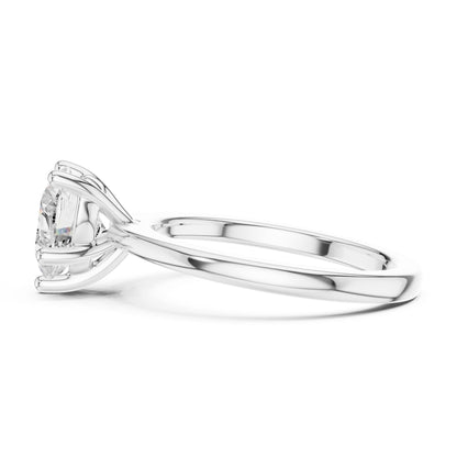 Heart Lab Grown Diamond Solitaire Engagement Ring