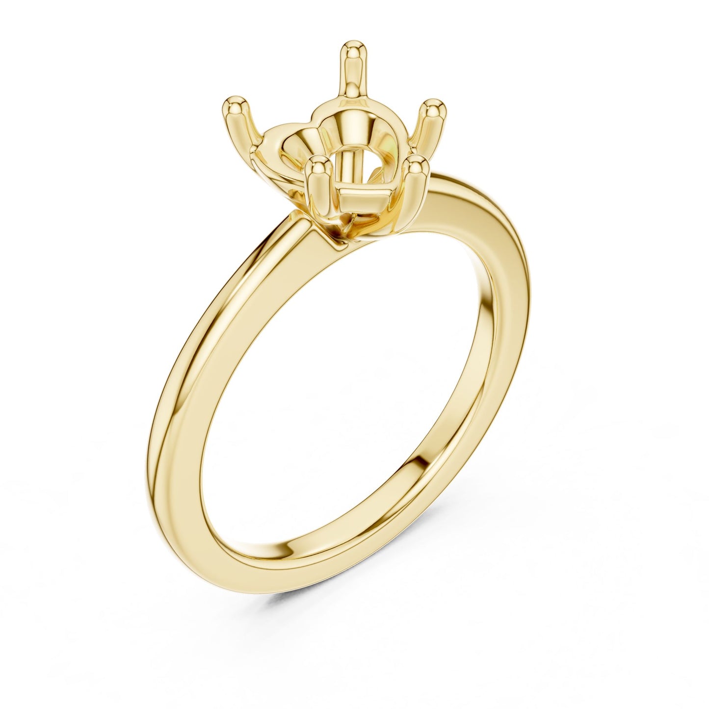 Heart Lab Grown Diamond Solitaire Engagement Ring