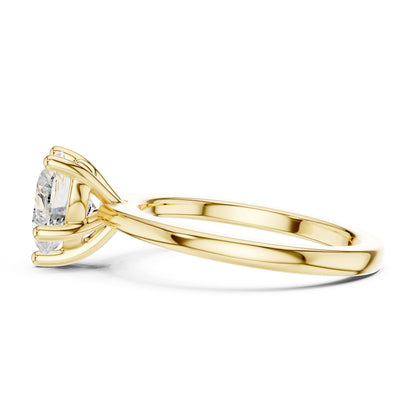 Heart Lab Grown Diamond Solitaire Engagement Ring