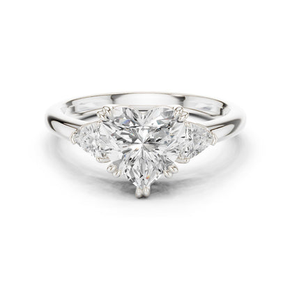 Heart Lab Grown Diamond Three-Stone Engagement Ring
