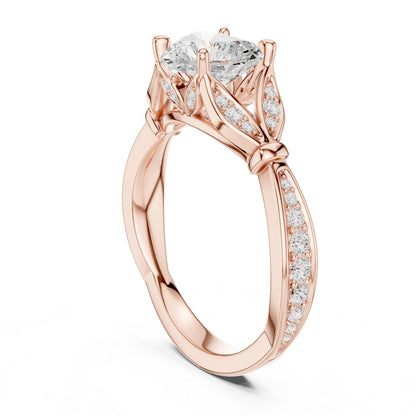 Heart Lab Grown Diamond Vintage Engagement Ring