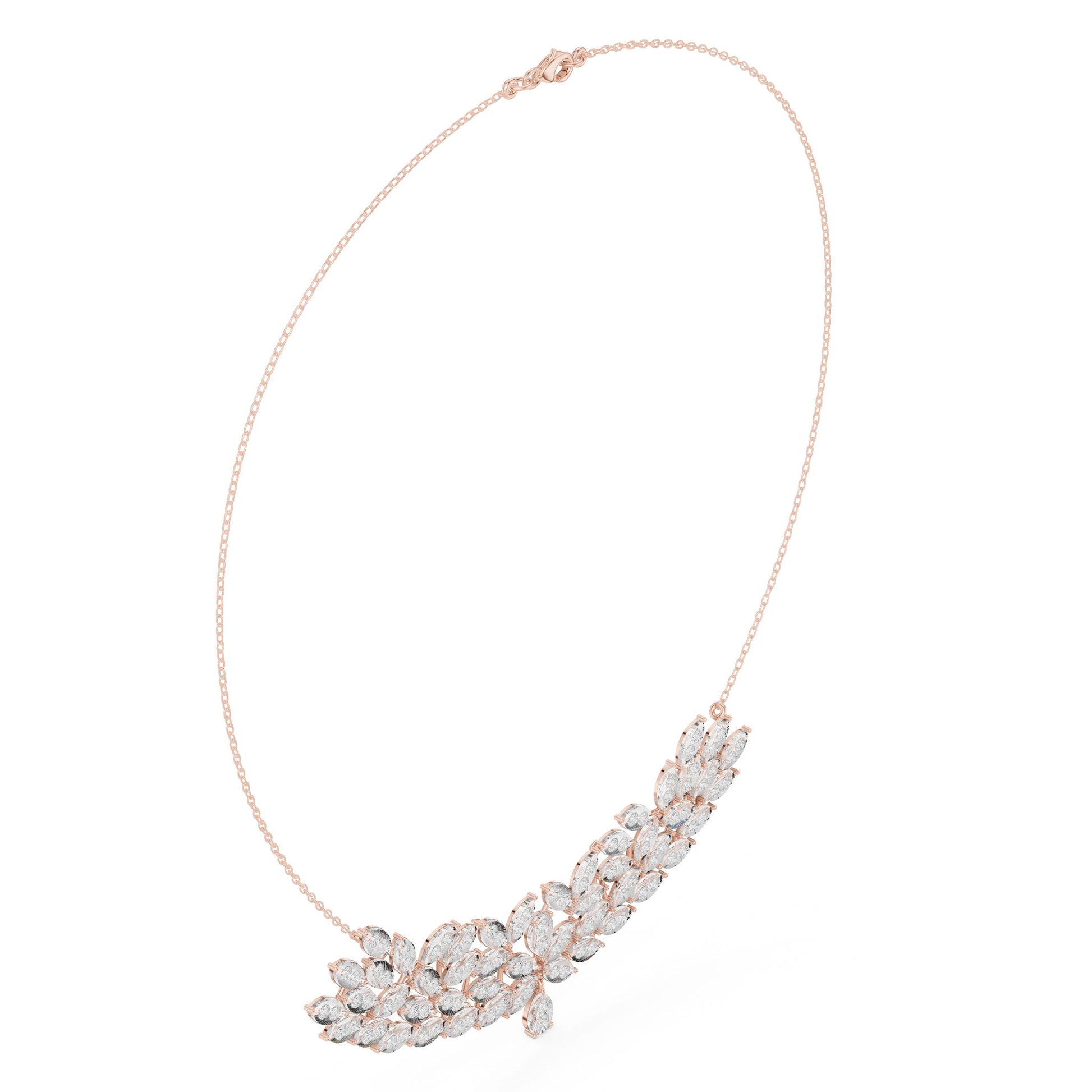 Marquise Lab Grown Diamond Cluster Pendant