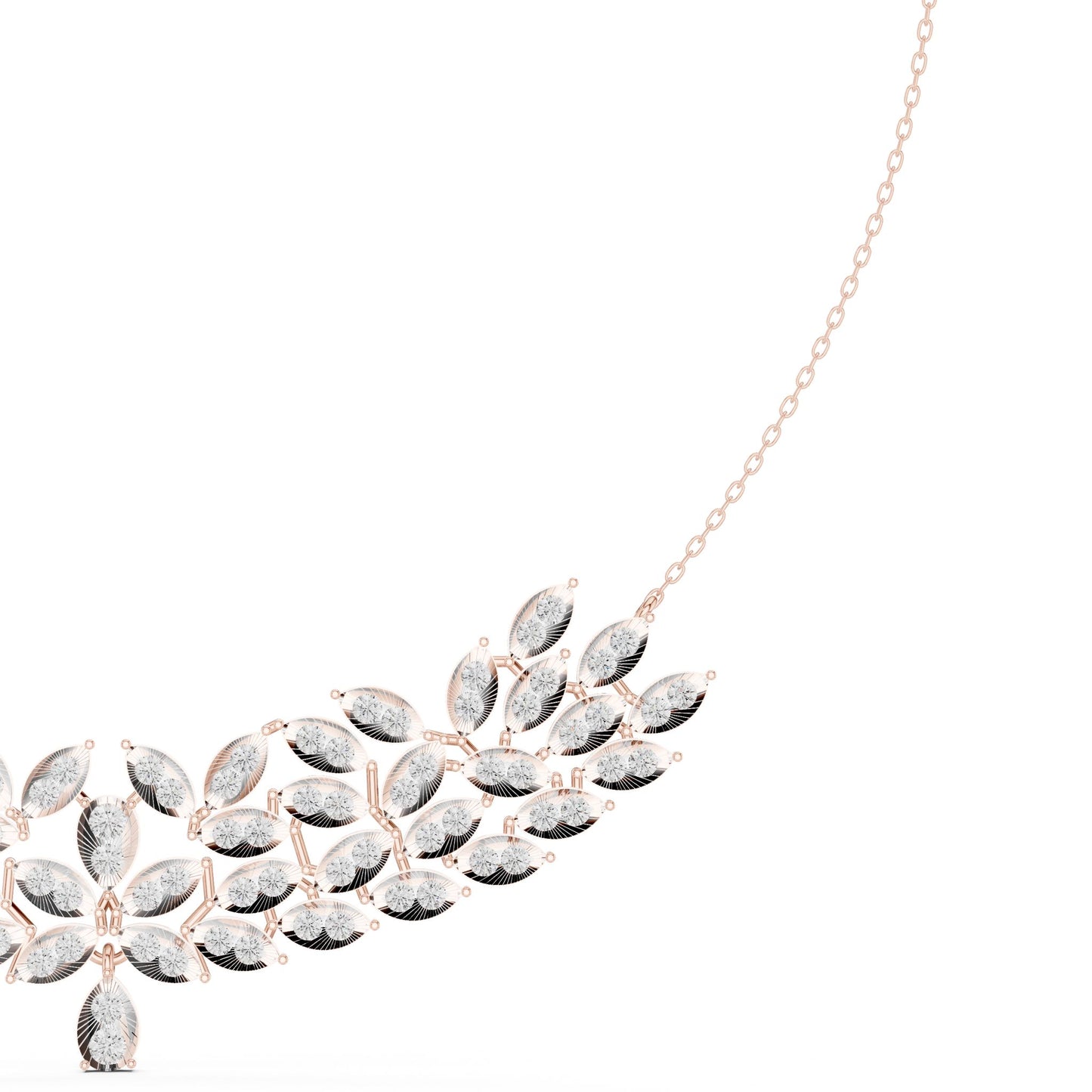 Marquise Lab Grown Diamond Cluster Pendant