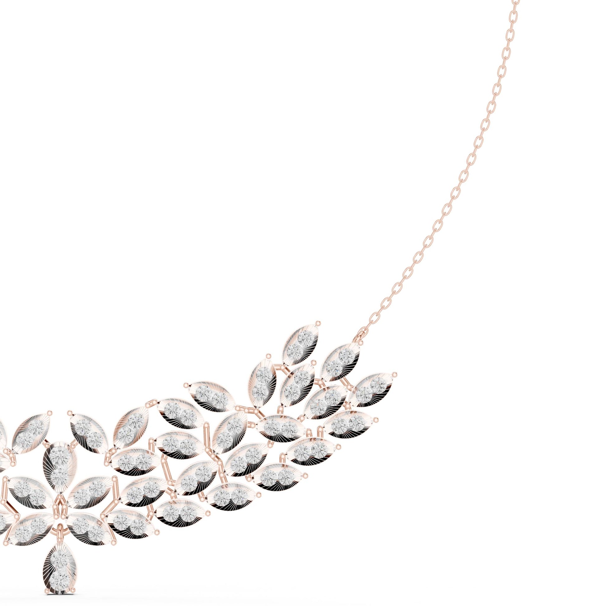 Marquise Lab Grown Diamond Cluster Pendant