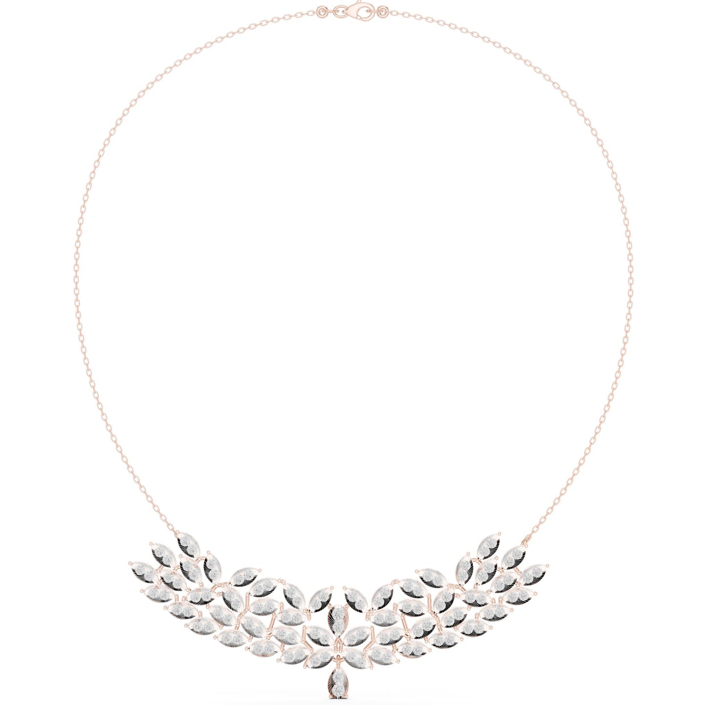 Marquise Lab Grown Diamond Cluster Pendant