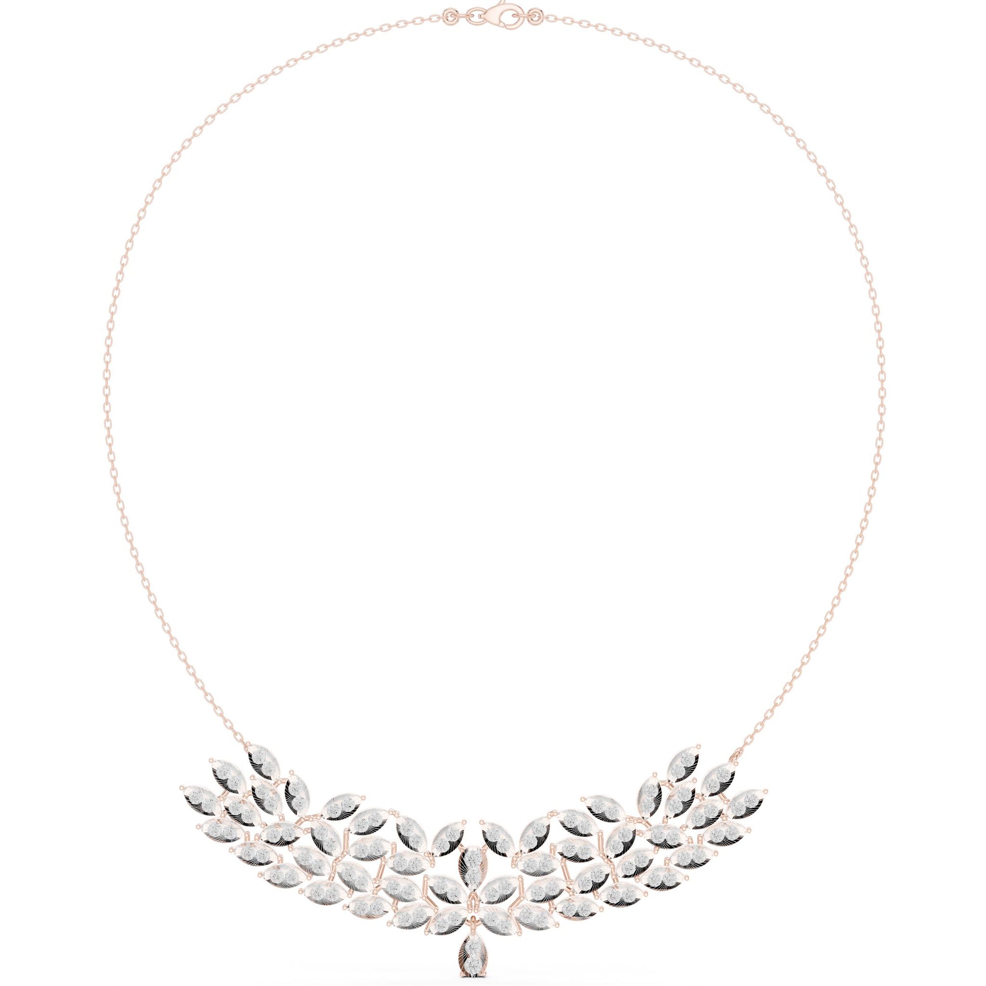 Marquise Lab Grown Diamond Cluster Pendant