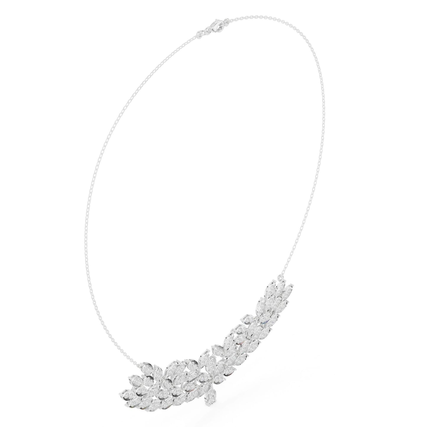 Marquise Lab Grown Diamond Cluster Pendant