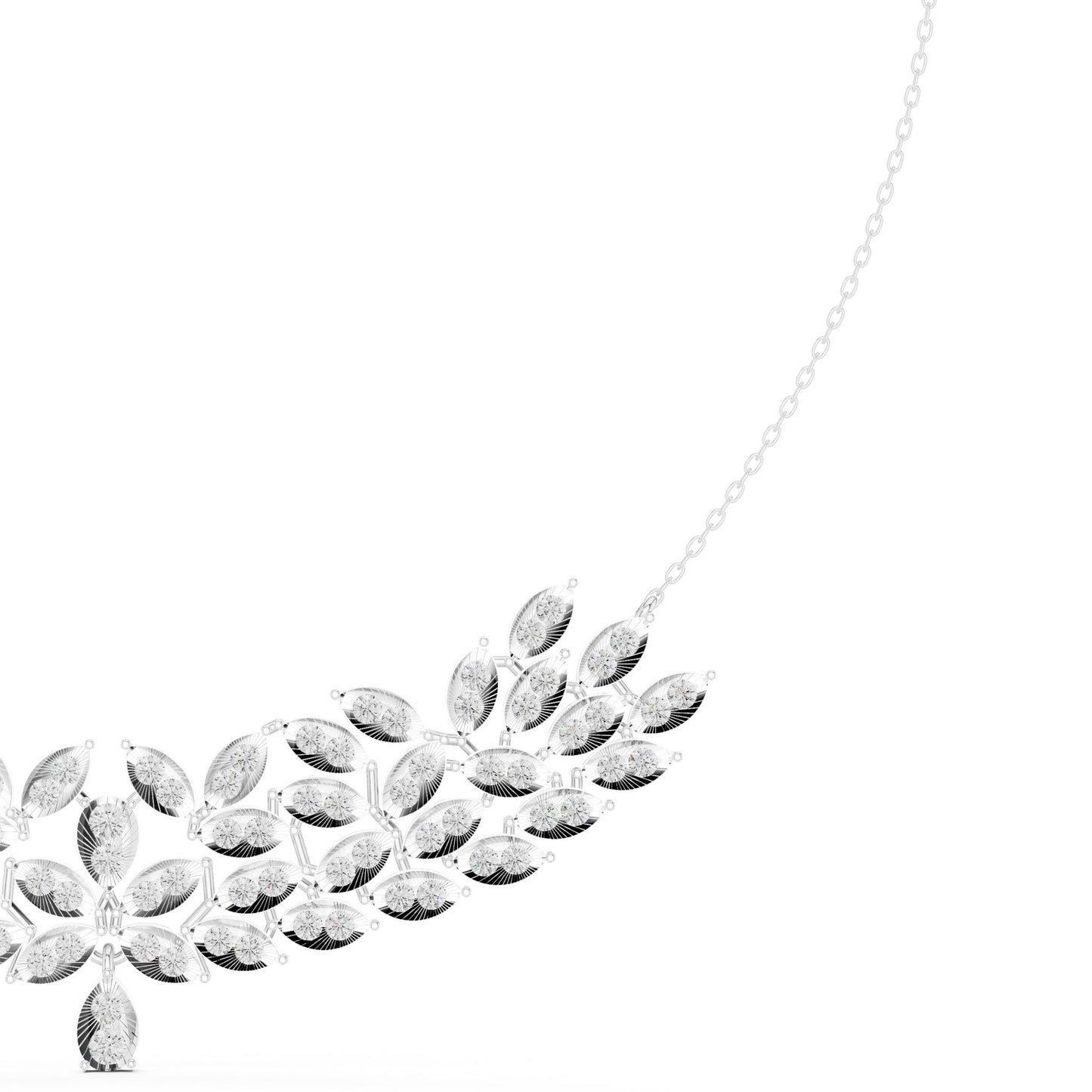 Marquise Lab Grown Diamond Cluster Pendant
