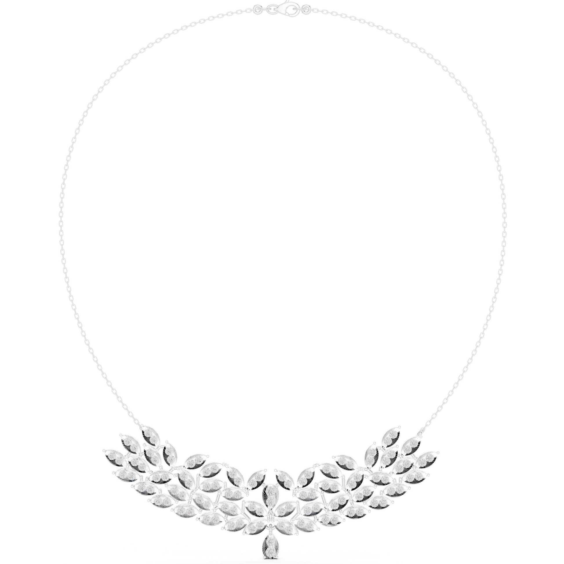 Marquise Lab Grown Diamond Cluster Pendant