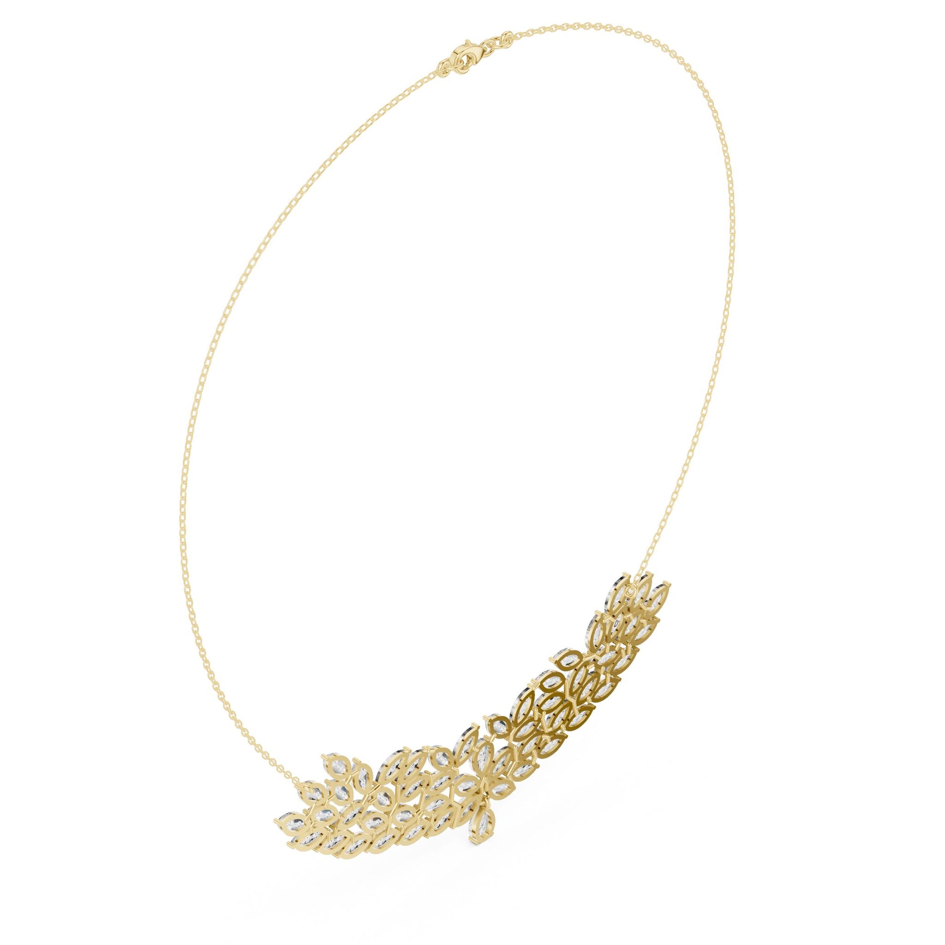 Marquise Lab Grown Diamond Cluster Pendant