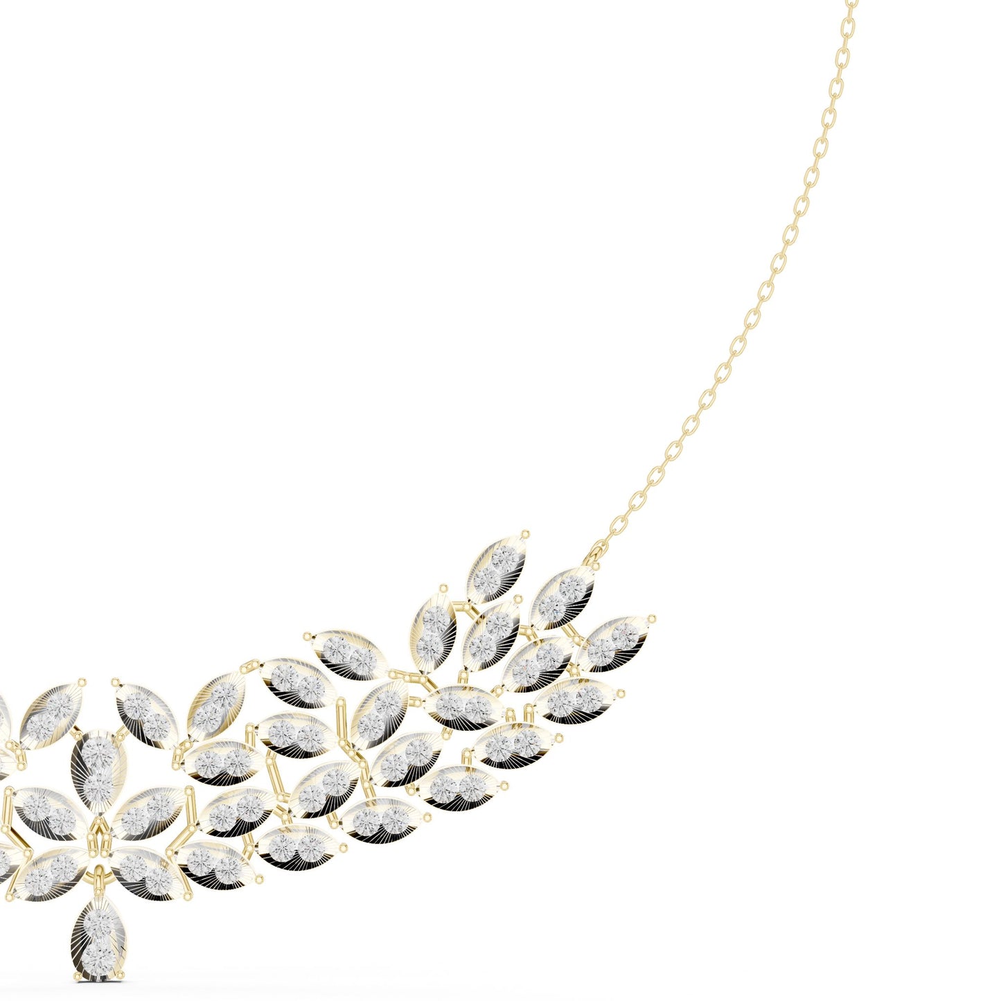 Marquise Lab Grown Diamond Cluster Pendant