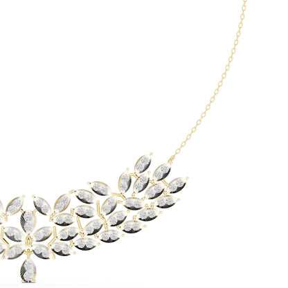 Marquise Lab Grown Diamond Cluster Pendant