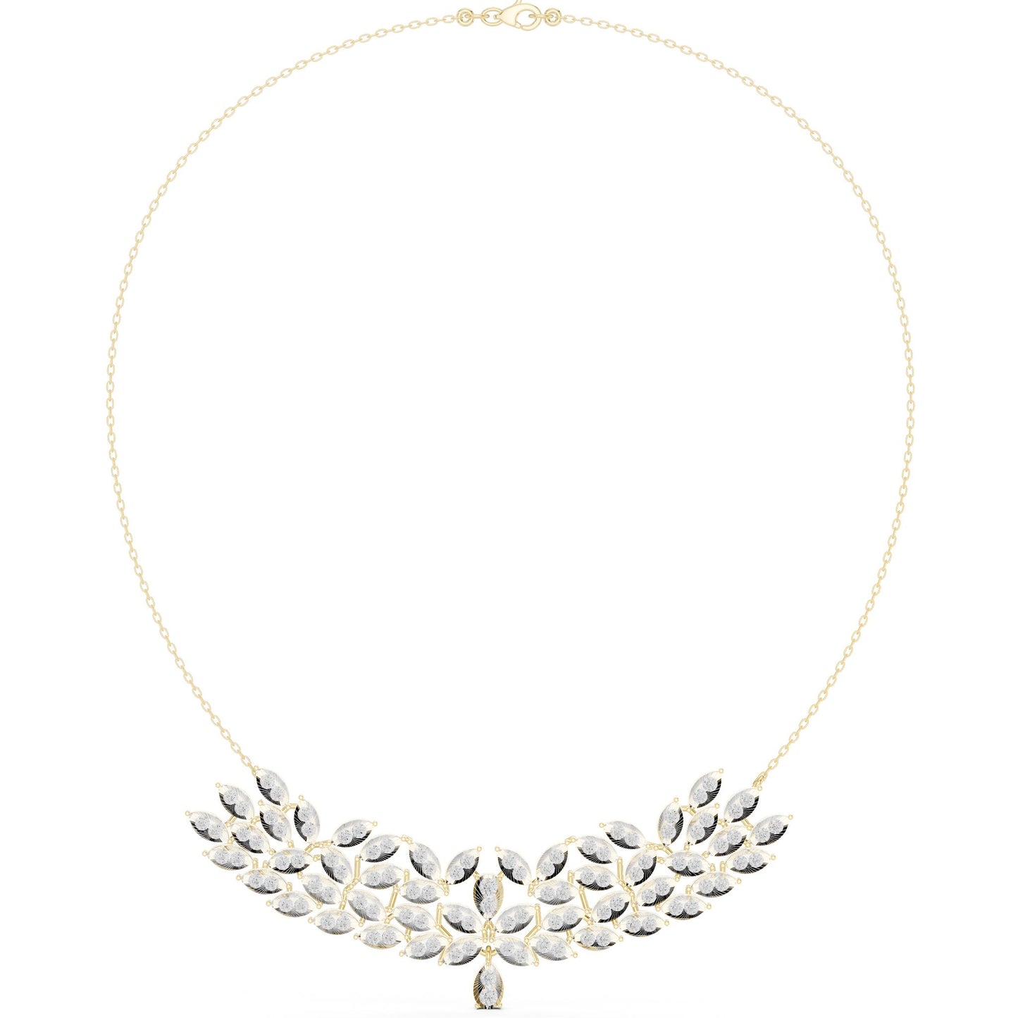 Marquise Lab Grown Diamond Cluster Pendant
