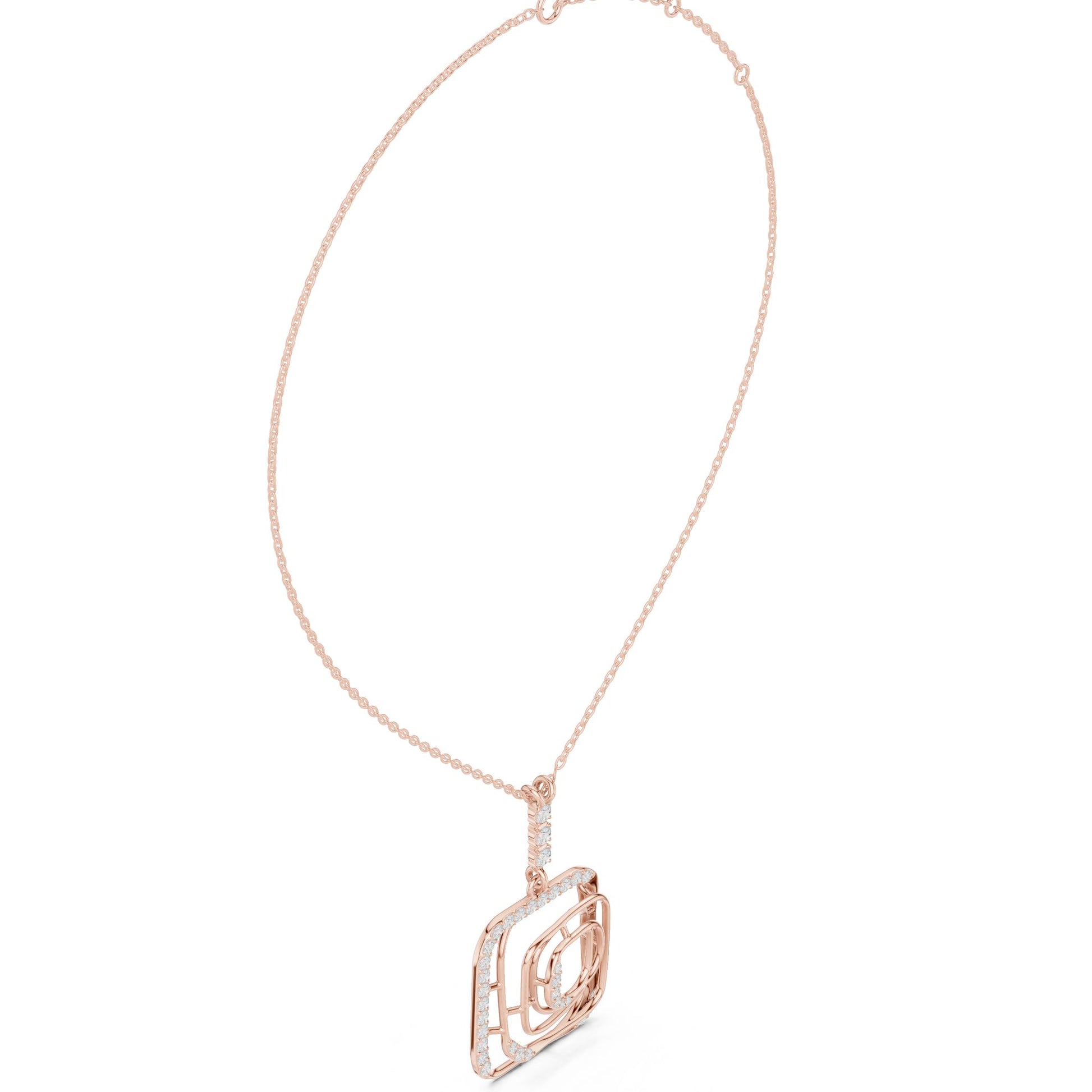 Marquise Lab Grown Diamond Halo Pendant