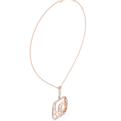 Marquise Lab Grown Diamond Halo Pendant