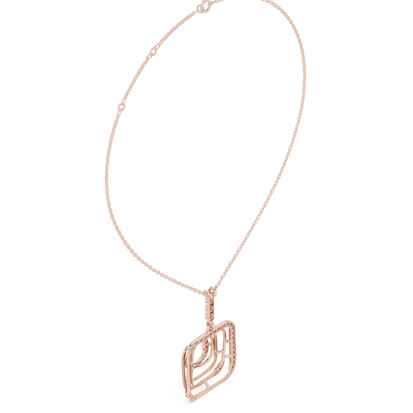 Marquise Lab Grown Diamond Halo Pendant