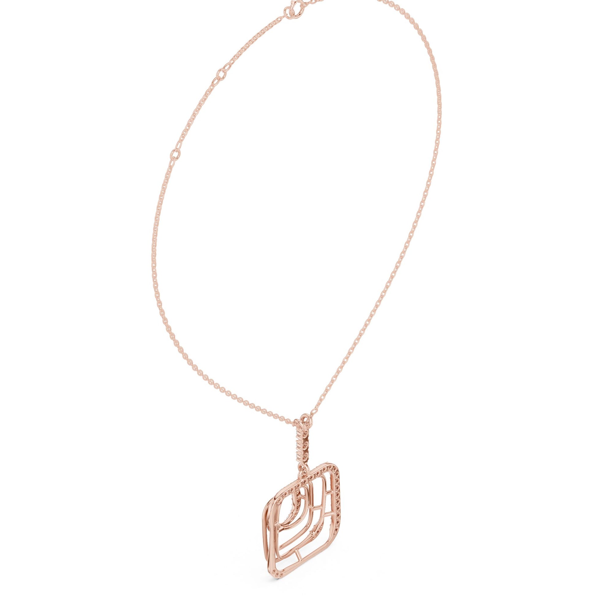 Marquise Lab Grown Diamond Halo Pendant