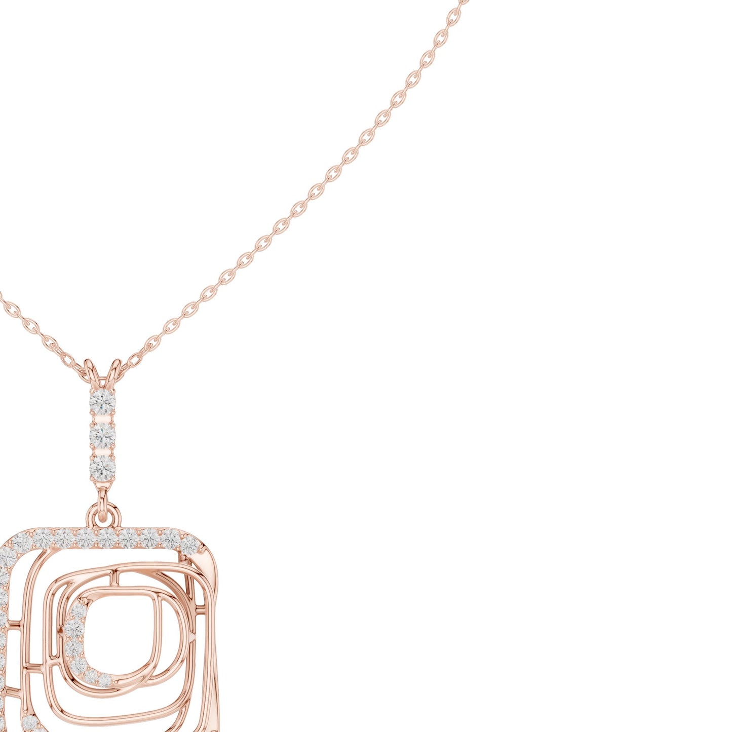 Marquise Lab Grown Diamond Halo Pendant
