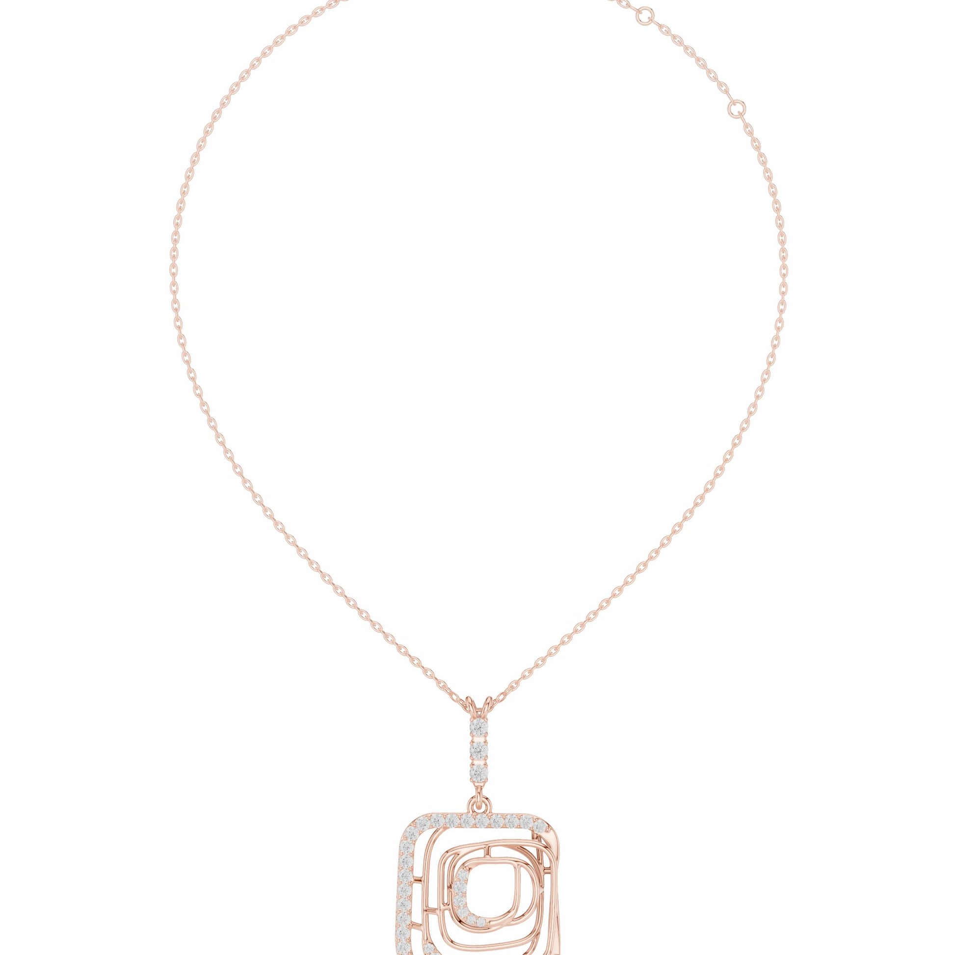 Marquise Lab Grown Diamond Halo Pendant