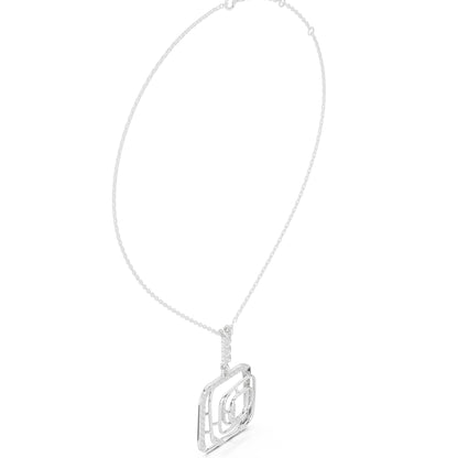 Marquise Lab Grown Diamond Halo Pendant
