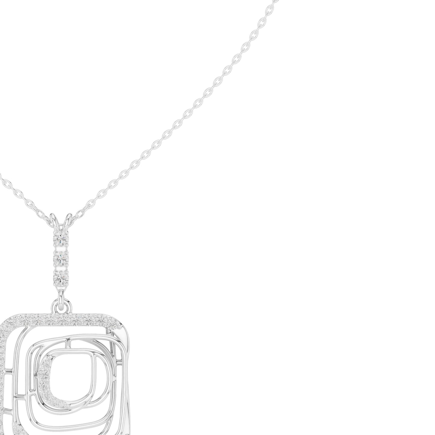 Marquise Lab Grown Diamond Halo Pendant
