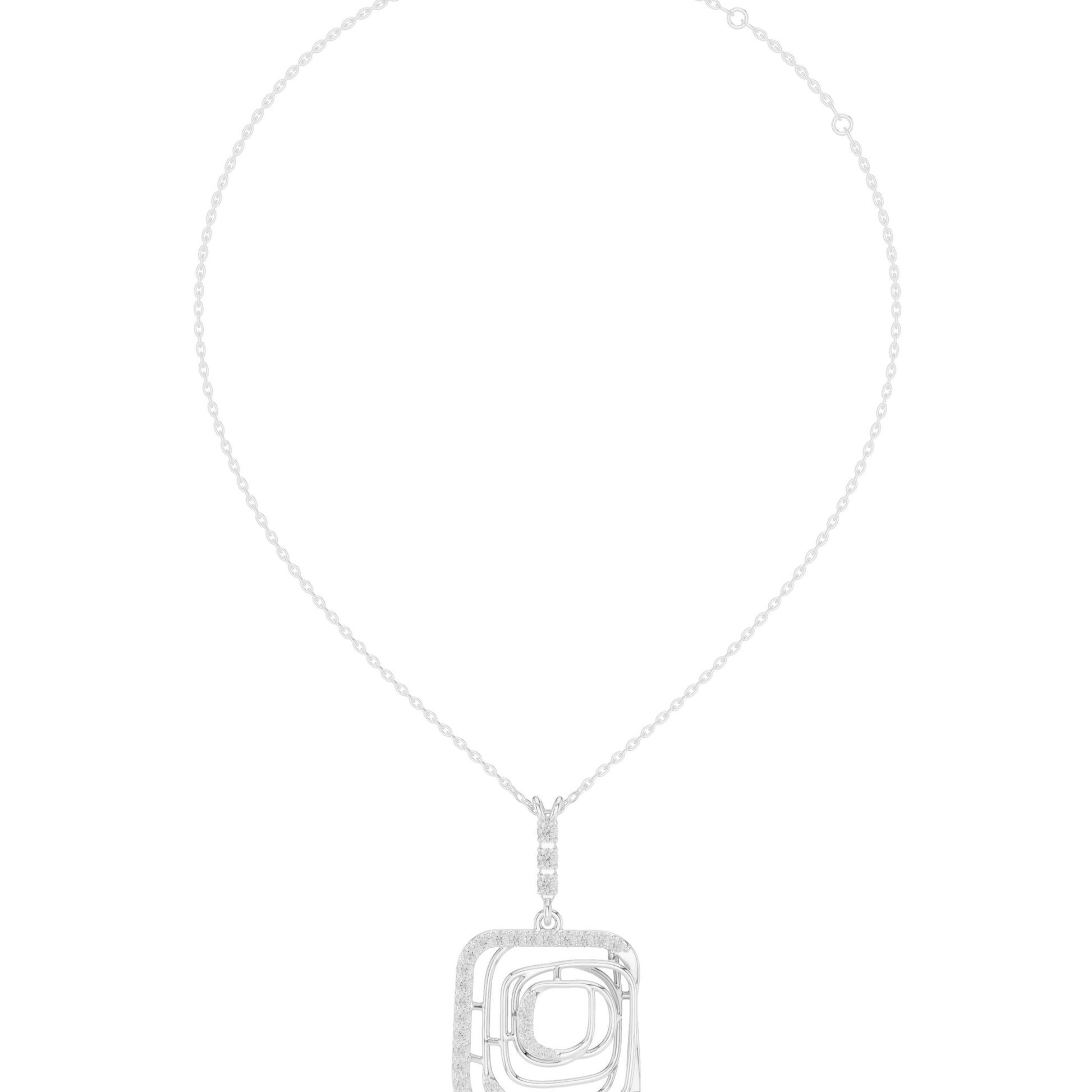 Marquise Lab Grown Diamond Halo Pendant