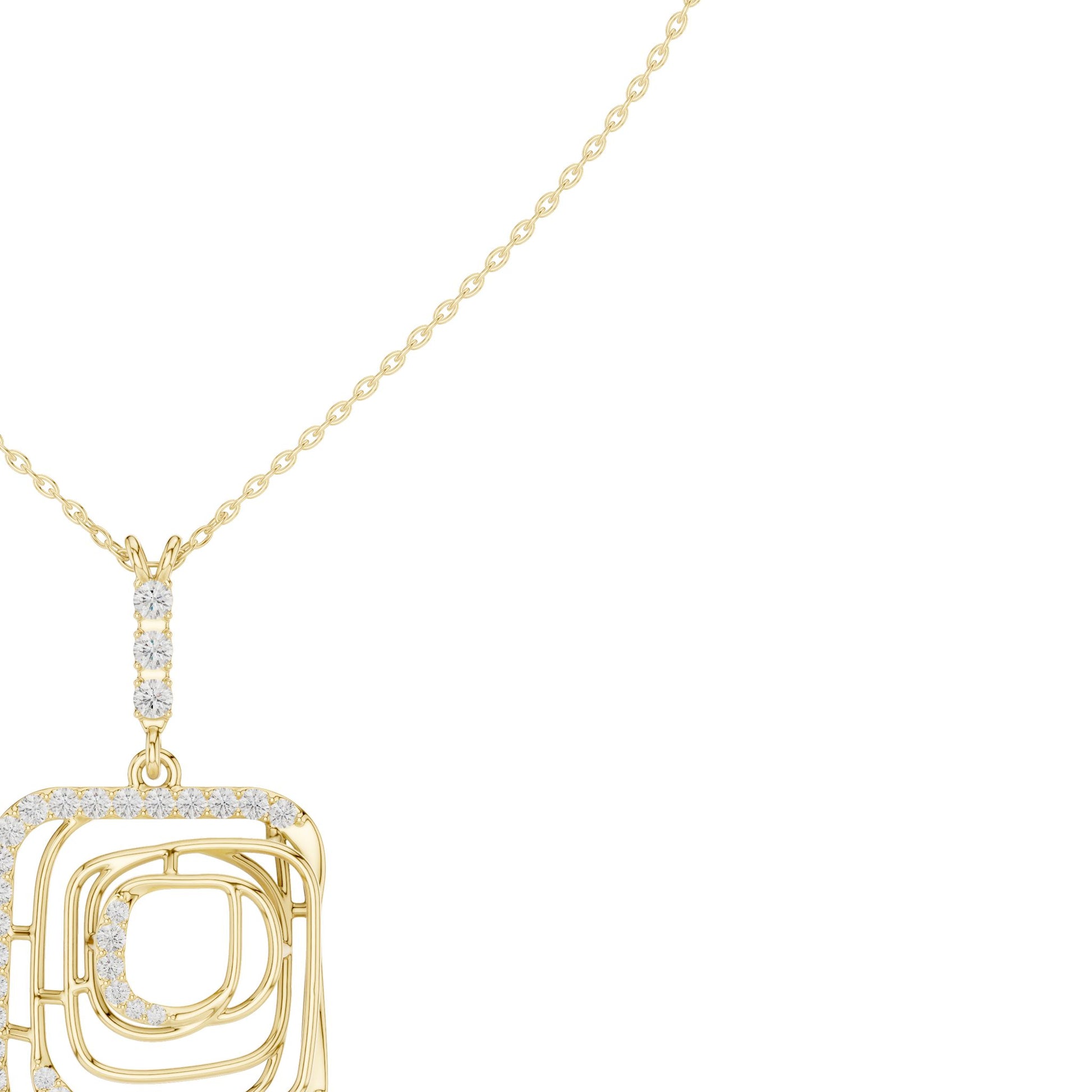 Marquise Lab Grown Diamond Halo Pendant