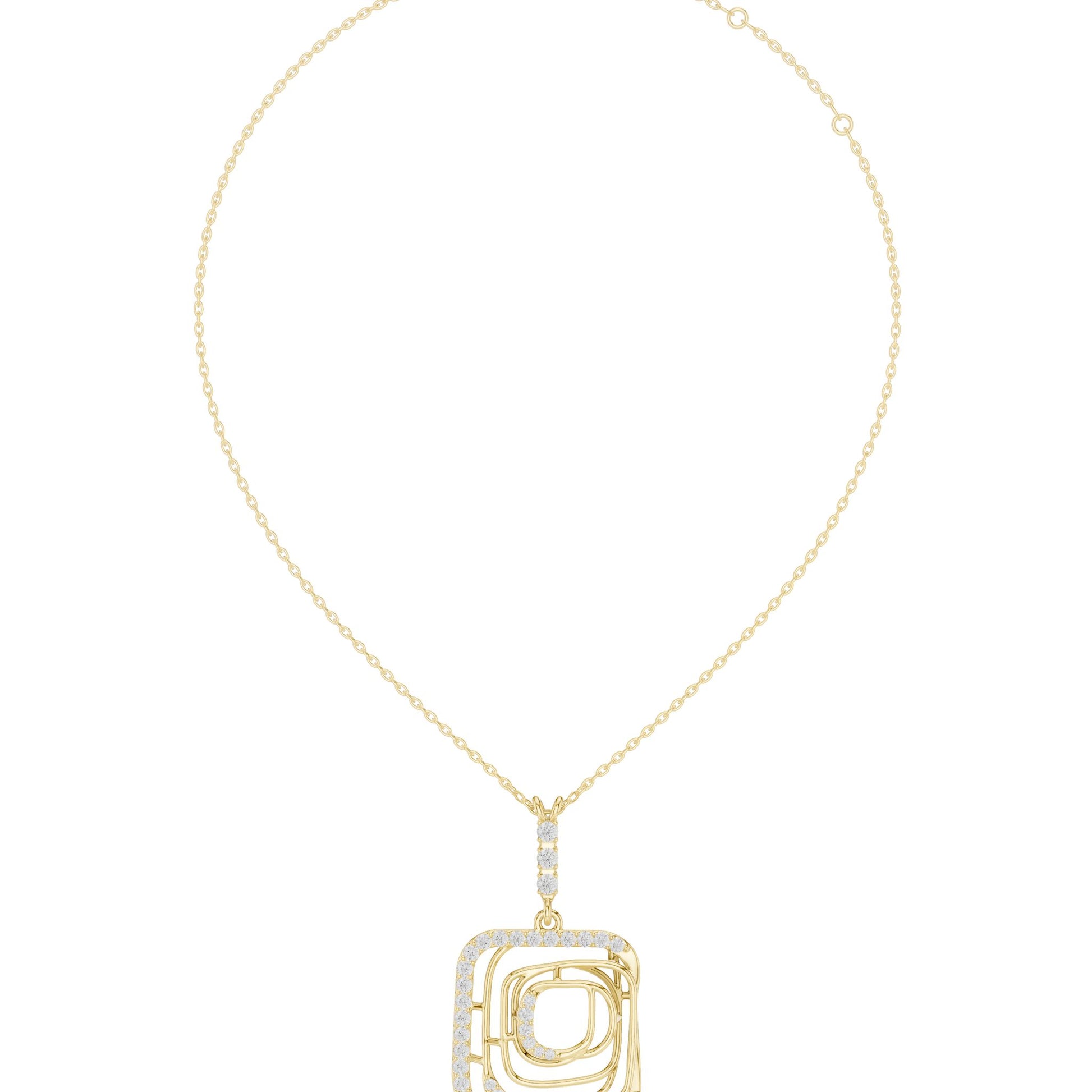 Marquise Lab Grown Diamond Halo Pendant