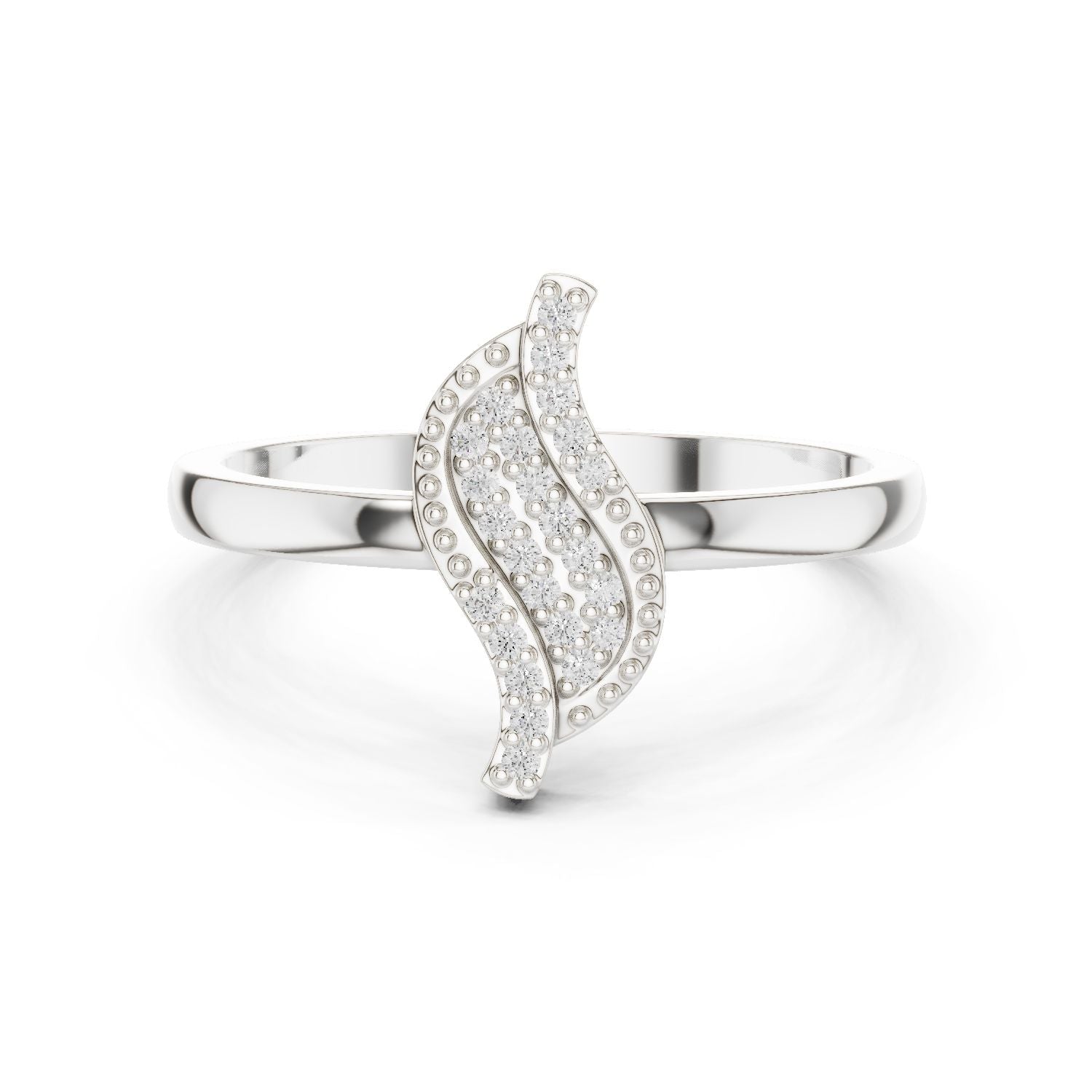 Marquise Lab Grown Diamond Pave Engagement Ring