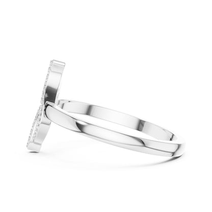 Marquise Lab Grown Diamond Pave Engagement Ring