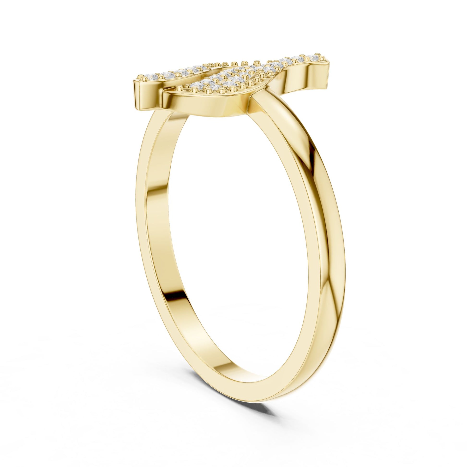 Marquise Lab Grown Diamond Pave Engagement Ring