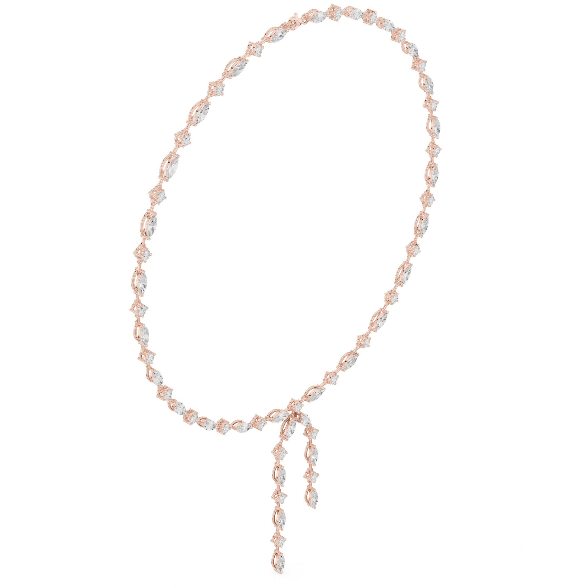 Marquise Lab Grown Diamond Side-Stone Pendant