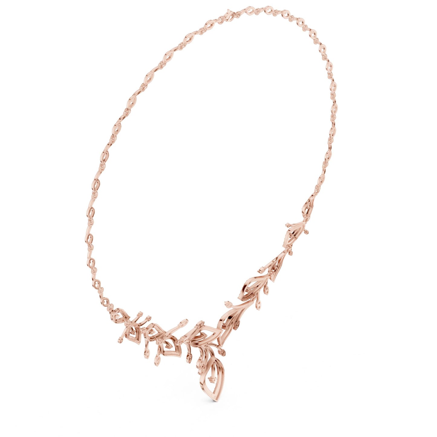 Marquise Lab Grown Diamond Side-Stone Pendant