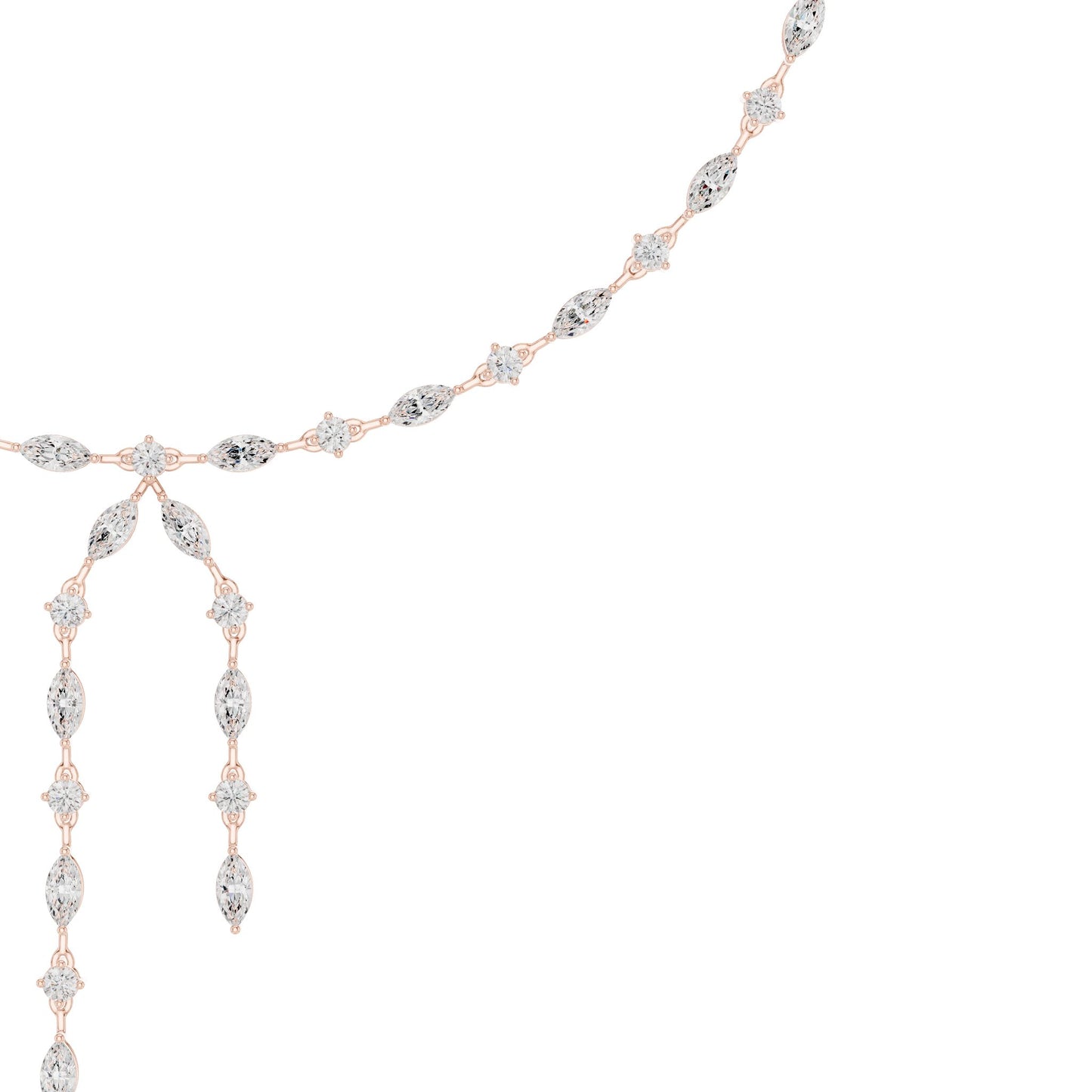Marquise Lab Grown Diamond Side-Stone Pendant