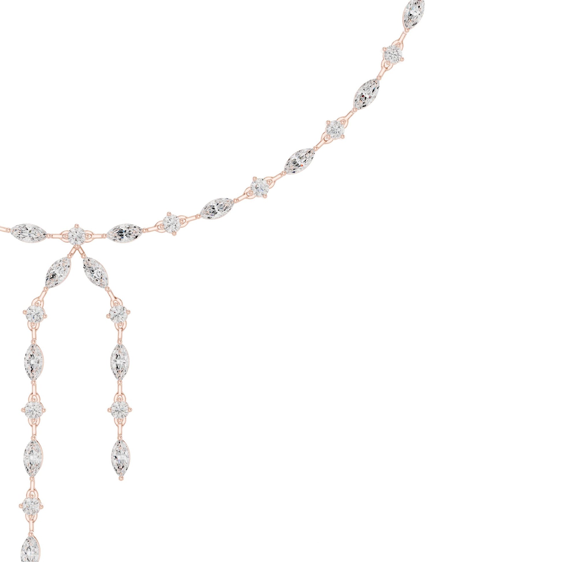 Marquise Lab Grown Diamond Side-Stone Pendant