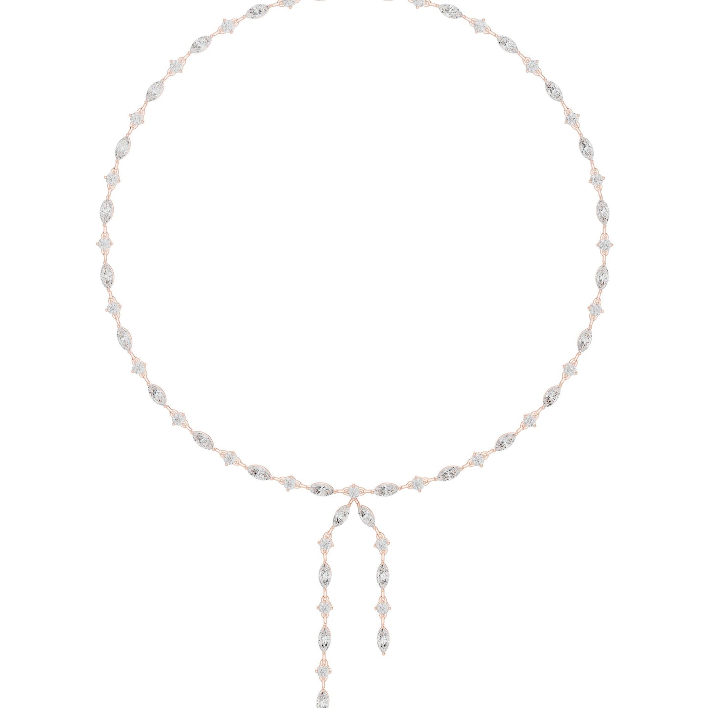 Marquise Lab Grown Diamond Side-Stone Pendant